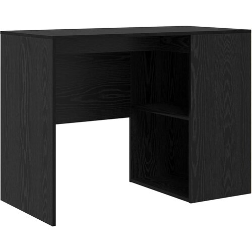  Stol s policom Crni hrast 102 x 50 x 75 cm Konstruirano drvo Slike