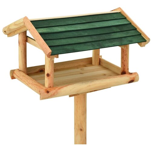  Hranilica za ptice sa stalkom 37x28x100 cm od masivne jelovine Slike