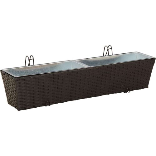  Ograda Metal - Crna 80 cm Slike