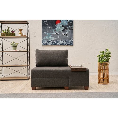 Atelier Del Sofa Perenna Linen Right fotelja na razvlačenje 116 &amp;times; 83 &amp;times; 93 cm, antracit Slike