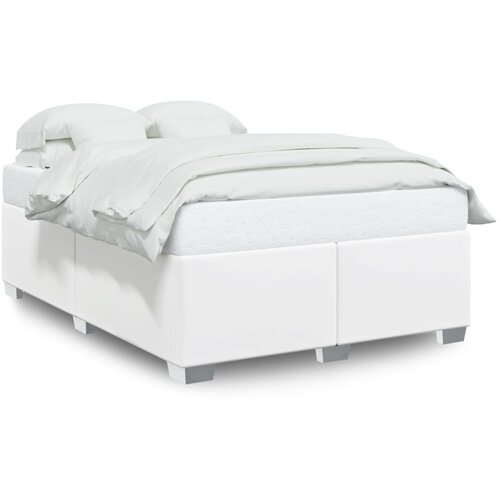 VidaXL Okvir za krevet bijela 140x200 cm od umjetne kože Slike