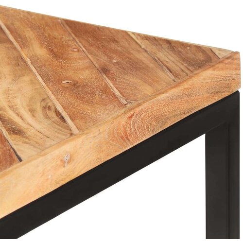 In blagovaonski stol 200 x 90 x 76 cm masivno drvo bagrema i manga Slike
