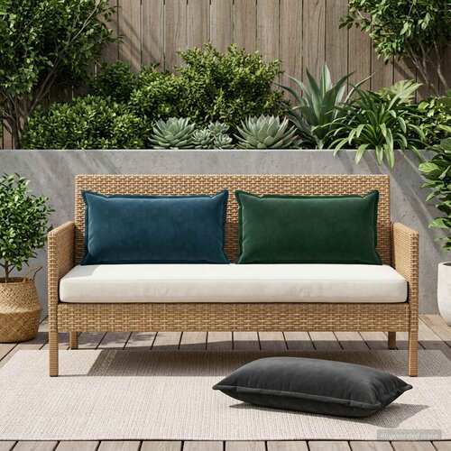  Presvlaka za jastuk 2 pcs HOUTEN Crna 40 x 80 cm Baršun Cene