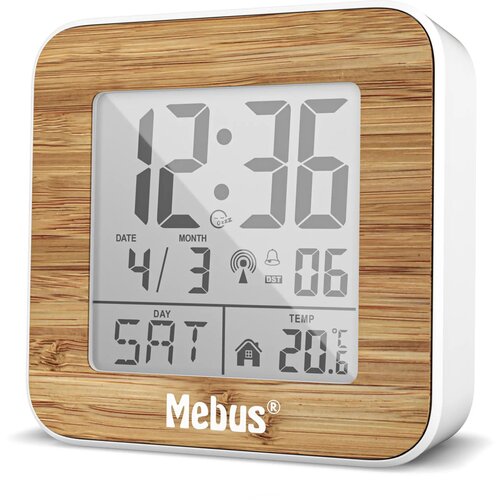 Mebus 27247 Wei&szlig;/Holzoptik Funkwecker digital Cijene