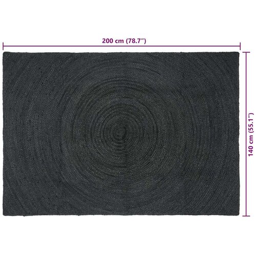  Tepisi za područja Tamnosiva 140 x 200 cm Juta Slike