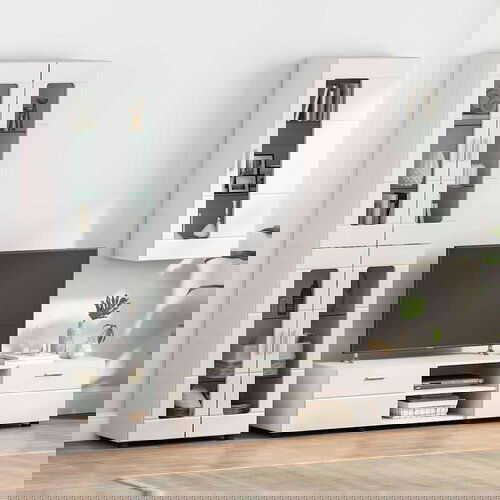 VidaXL Kabinetski zidni Bijelo 55 x 29 x 100 cm Konstruirano drvo Slike