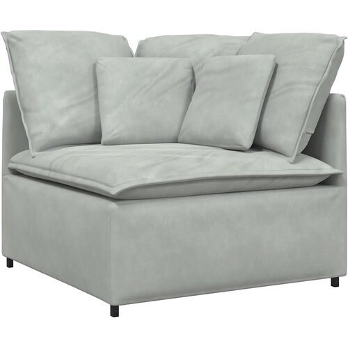  Modularna sofa s jastucima, bar&amp;scaron;unasta, svijetlosiva Slike