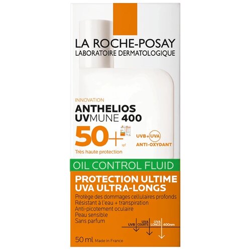 La Roche-Posay T Fluid za masnu kožu Anthelios Uvmune 400 SPF50+ 50 ml Slike