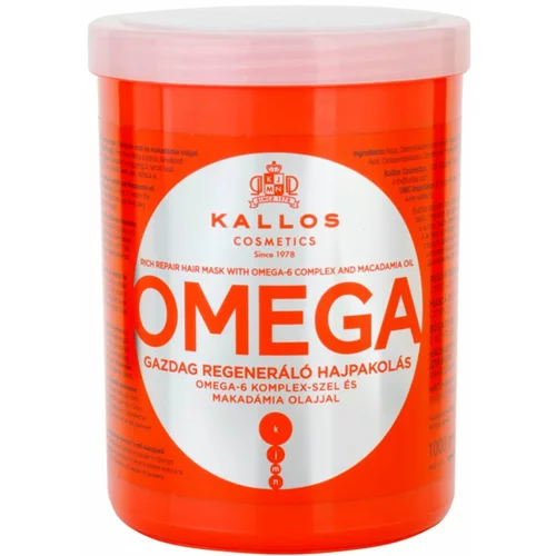 Kallos Cosmetics omega maska za regeneracijo las 1000 ml