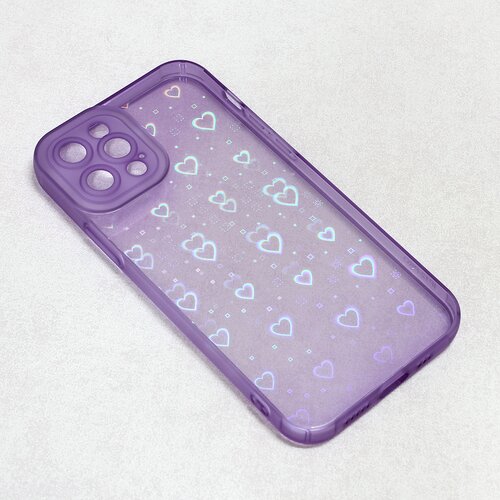 Maska heart color imd za iphone 12 pro 6.1 ljubicasta Slike