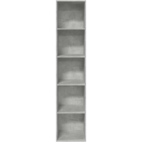 VidaXL Regal za knjige boja betona 40x30x189 cm konstruirano drvo Slike