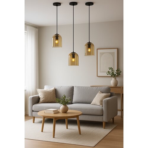 Toolight Viseća lampa APP1704-1PC Amber Slike