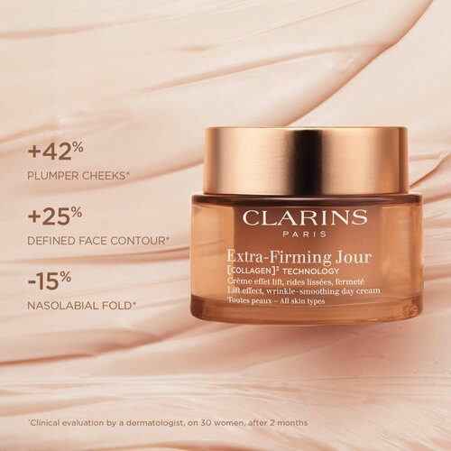 Clarins Extra-Firming Day Cream Refill dnevna lifting krema proti gubam za vse tipe kože refill 50 ml Slike