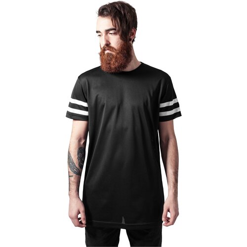 Urban Classics Stripe Mesh Tee blk/wht Slike