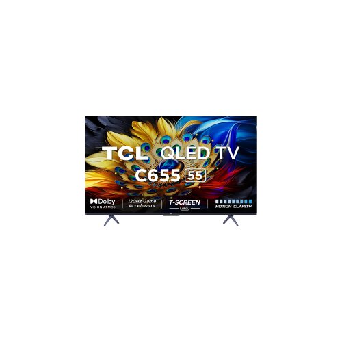 TV TCL 55&amp;rdquo; 55C655 4K QLED Motion Clarity 120HZ Google HDMI 2.1; 2.1 ONKYO Dolby Atmos Slike