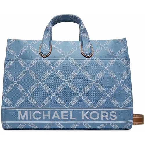 Michael Kors Shopper torba 'GIGI' plava / smeđa / bijela