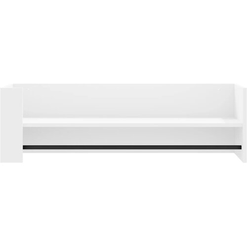  Zidna polica bijela 100 x 35 x 30,5 cm od konstruiranog drva Slike