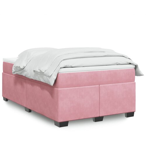 Box spring krevet s madracem ružičasti 120 x 200 cm bar&scaron;unasti Cijene
