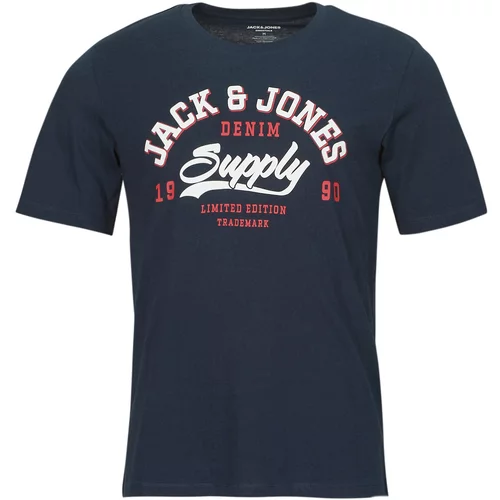 Jack & Jones Majice s kratkimi rokavi JJELOGO TEE SS O-NECK 2 COL SS24 SN pisana