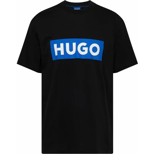 Hugo Blue Majica 'Nico' azur / črna / bela