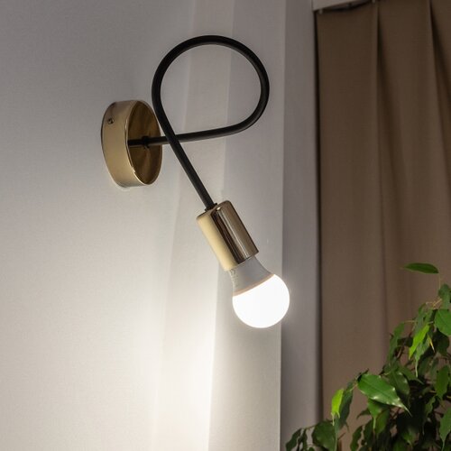  Zidna lampa OXFORD 1xE27/15W/230V zlatna/crna Slike
