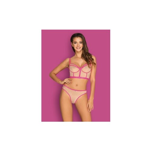 Obsessive Nudelia Top & Panties Nude-Pink S/M Cijene