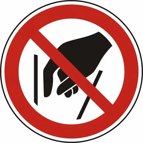  Samoljepljiva naljepnica upozorenja - ne dirajte 100 mm