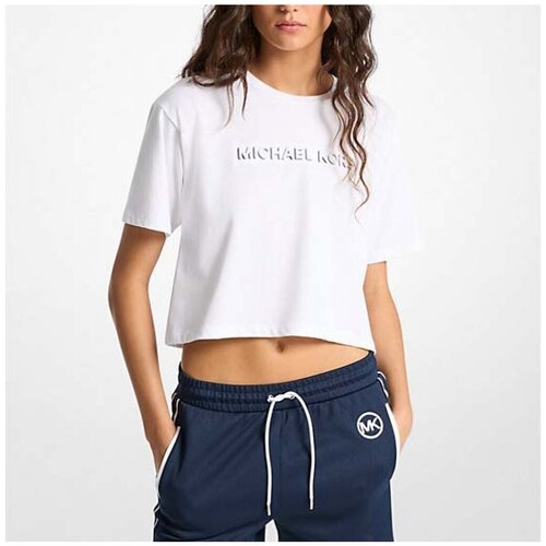 Michael Kors Majice s kratkimi rokavi MR651Z797J Bela Slike