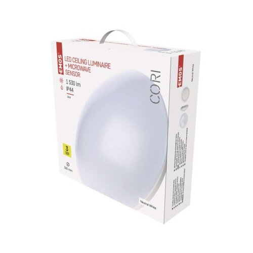  LED svetilo nadometno CORI, okroglo, 18W, IP44, s senzorjem, nevtralno bela Cene