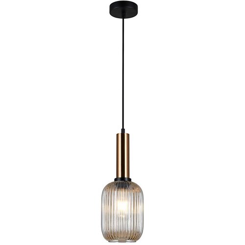  ITALUX PND-5588-1M-BRO+AMB - Luster na sajli ANTIOLA 1xE27/40W/230V bronza Cene