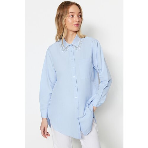 Trendyol Shirt - Blue - Relaxed fit Slike