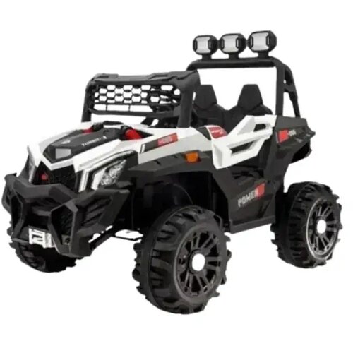 Džip 4x4 dvosed 12V - 319 beli sa swing funkcijom Slike