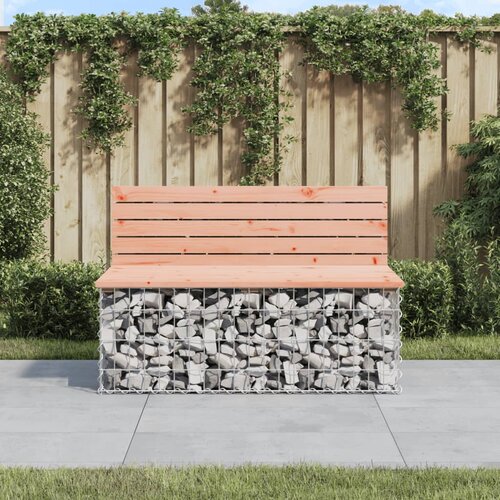VidaXL Vrtna gabionska klop 103x70x65 cm trden les douglas Slike