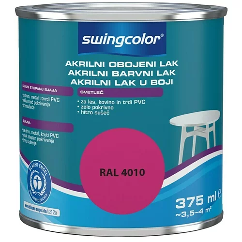 SWINGCOLOR Lak u boji 2u1 (Boja: Roze boje, 375 ml)