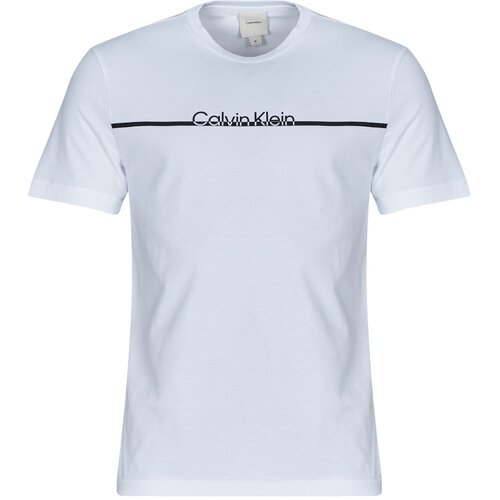Calvin Klein Jeans Majice s kratkimi rokavi SPLIT LINE LOGO T-SHIRT Bela Slike