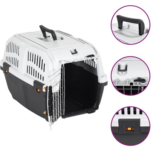 VidaXL Transporter za ljubimce s vratima 48x31 5x31 cm polipropilen Slike