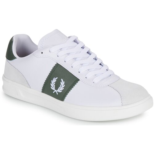 Fred Perry B4 LEATHER / SUEDE Bijela Slike