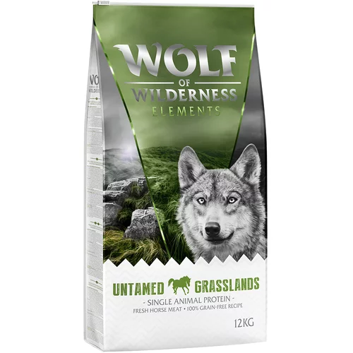Wolf of Wilderness "Untamed Grasslands" konjetina - bez žitarica - 2 x 12 kg