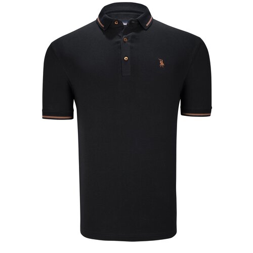 Dewberry TRIPLE SET T8586 MENS T-SHIRT-BLACK-WHITE-NAVY BLUE Slike