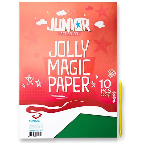 Junior jolly Magic Paper, papir magični, A4, 270g, 10K, odaberite nijansu Miks boja Slike