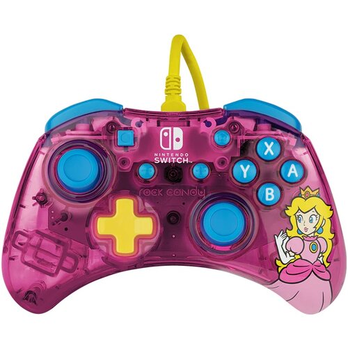 Pdp NINTENDO SWITCH WIRED CONTROLLER ROCK CANDY MINI - PEACH Cene