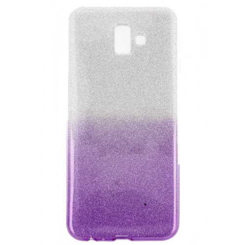  Silikonski ovitek z ble&amp;scaron;čicami Bling za Samsung Galaxy J6 Plus 2018 J610 srebrn z vijola ble&amp;scaron;čicami Slike