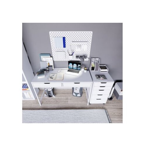 Hanah home duru set 1600-49 white study desk Cene