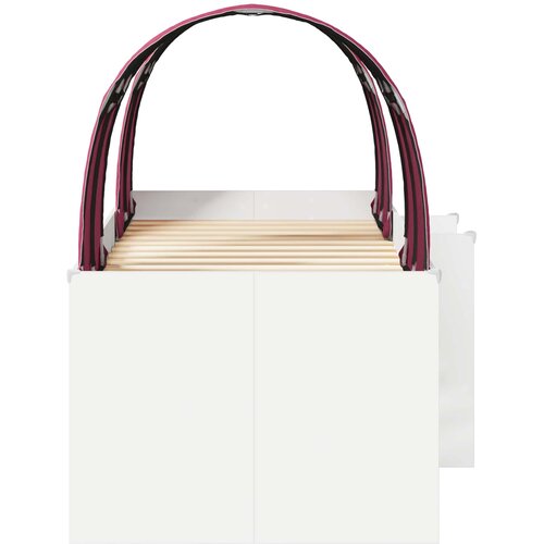  Krevet s Tunnels 3 kom. Bijela i crvena Konstruirano drvo 193 x 96,1 x 68,5 cm Slike