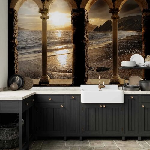  Foto tapeta - Castle on the beach 300x210 Cene