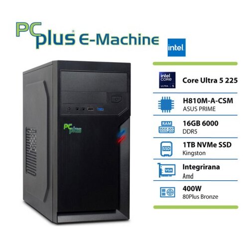 PCPLUS e-machine Ultra 5 225 16GB 1TB SSD namizni računalnik Cene