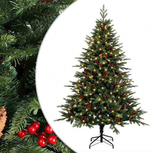  Umjetno božićno drvce s nogom 120 cm 150 LED lampica Slike