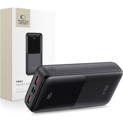 TECH-PROTECT POWER BANK PB02 20000MAH 22,5W ZA TELEFONE HITRO POLNJENJE, (5000017455) Slike
