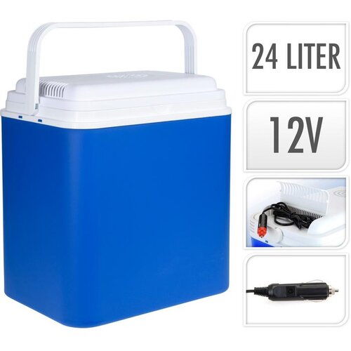  PRIJENOSNI HLADNJAK 24L PUNJIVI 12 VOLT PLAVI Slike