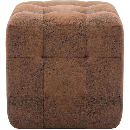 VidaXL noćni ormarići 2 kom smeđi 30 x 30 x 30 cm umjetna bru&amp;scaron;ena koža Slike